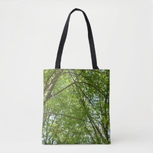 Canopy Vår Löv Grönt Nature Scene Tygkasse