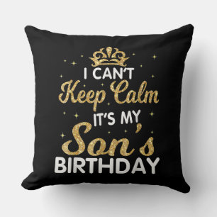Cant Behålla Lugn min son Birthday Gift för son Kudde
