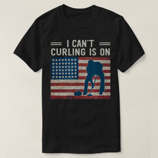 Cant Curling är On Winter Sportfantast Support US T Shirt (Design framsida)