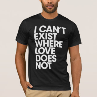 Cant finns utan kärlek - mörk t shirt