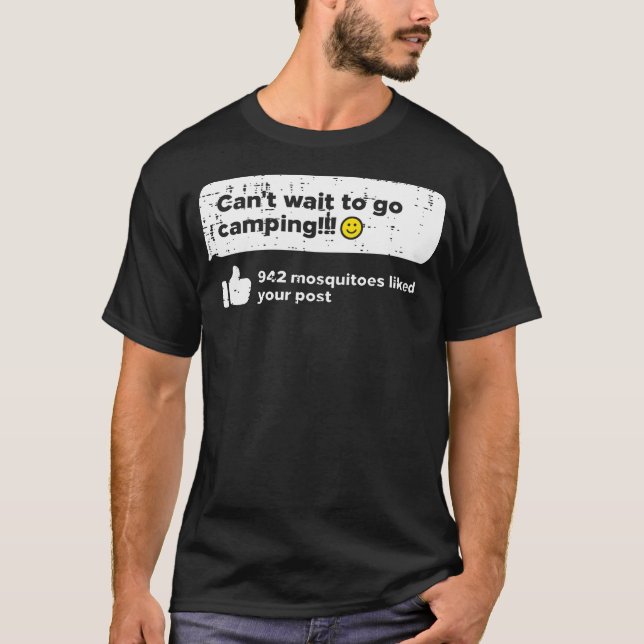 Cant Wait Go Camping Mosquitoes Camper Women Girls T Shirt (Framsida)