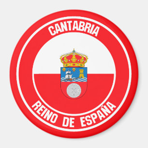 Cantabria Round Emblem Magnet