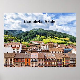 Cantabria, Spanien landskapsfotografi Poster