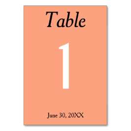 Cantaloupe Bröllop Bordsnummer