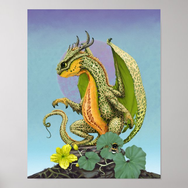 Cantaloupe Dragon 11x14 (4x6 och uppåt) Poster (Framsidan)