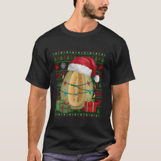 Cantaloupe Fruit Julafton Ljus Ugly Santa Cantalou T Shirt
