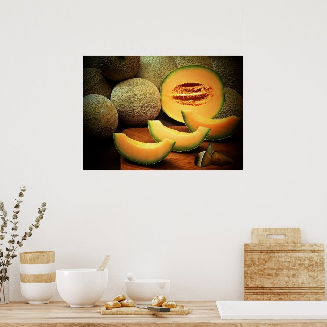 Cantaloupe-utskrift Poster (Kök)