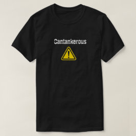 Cantankerous, black t shirt