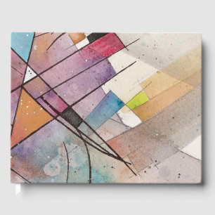 CANTATA i PASTELL DUR Abstract akvarellkonst Gästböcker