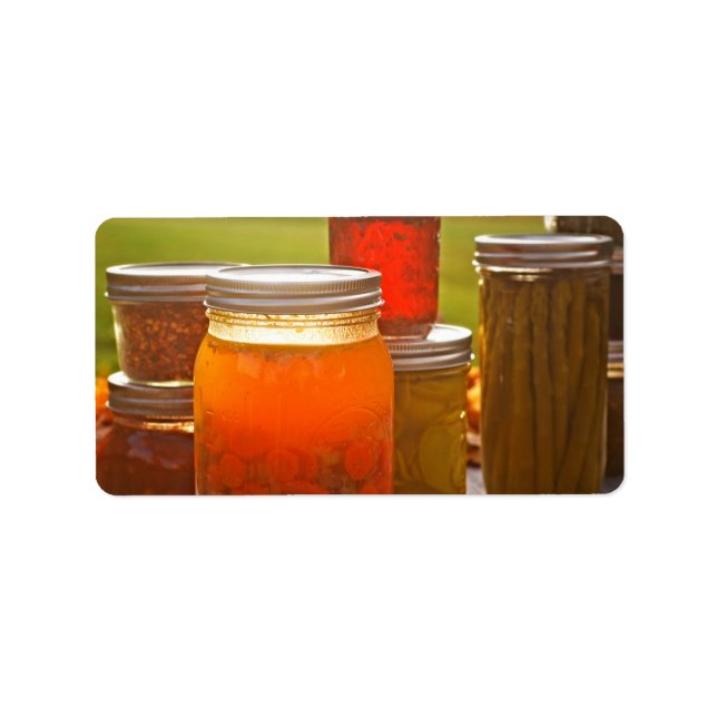 Canteras på hösten adressetikett (Framsidan)