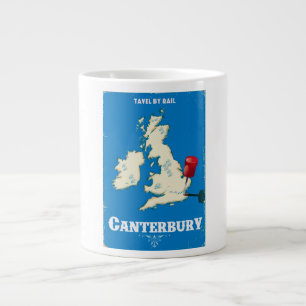 Canterbury British Isles vintage Rail poster Jumbo Mugg