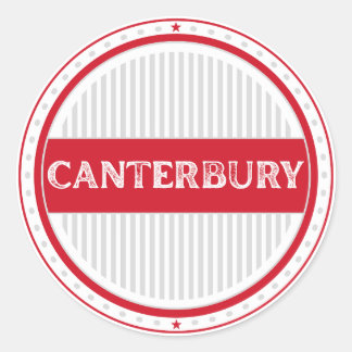 Canterbury City Pride Emblem – engelsk identitet Runt Klistermärke