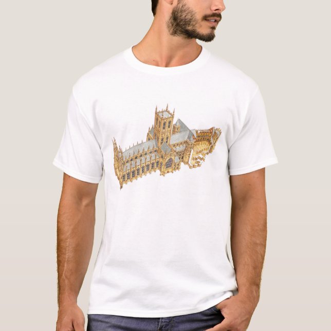 Canterbury domkyrka. Storbritannien T-shirt (Framsida)