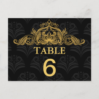 Canterbury Royale Bröllop Bordsnummer Card