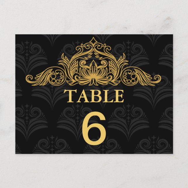 Canterbury Royale Bröllop Bordsnummer Card (Framsida)