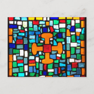 Canterbury Window Postcard Vykort