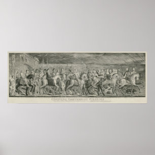 Canterburyen vallfärdar vid William Blake Poster