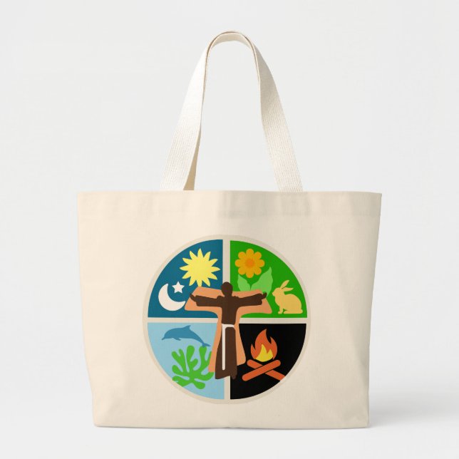 Canticle of Creation Cotton Tote Jumbo Tygkasse (Framsidan)