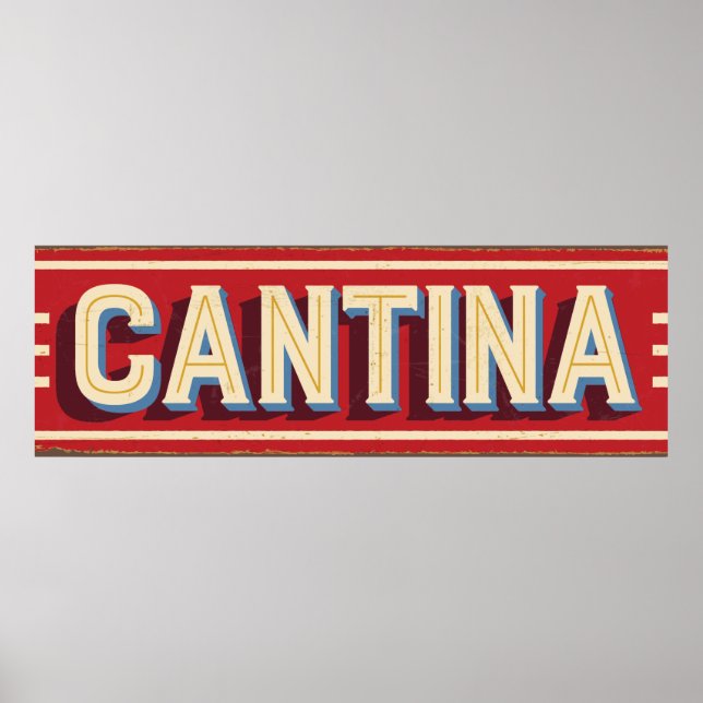 Cantina Sign Poster (Framsidan)