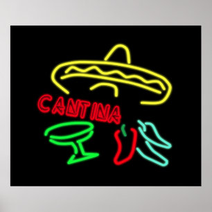 Cantinaneon undertecknar poster