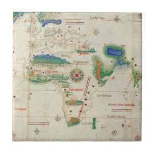 Cantino Planisphere   1502 Kakelplatta