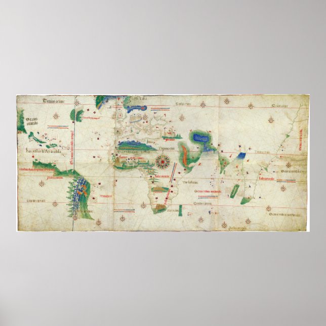 Cantino Planisphere | 1502 Poster (Framsidan)