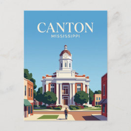 Canton Courthouse Square USA Vykort