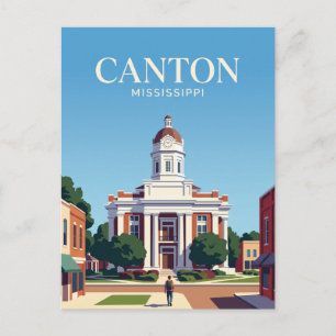 Canton Courthouse Square USA Vykort