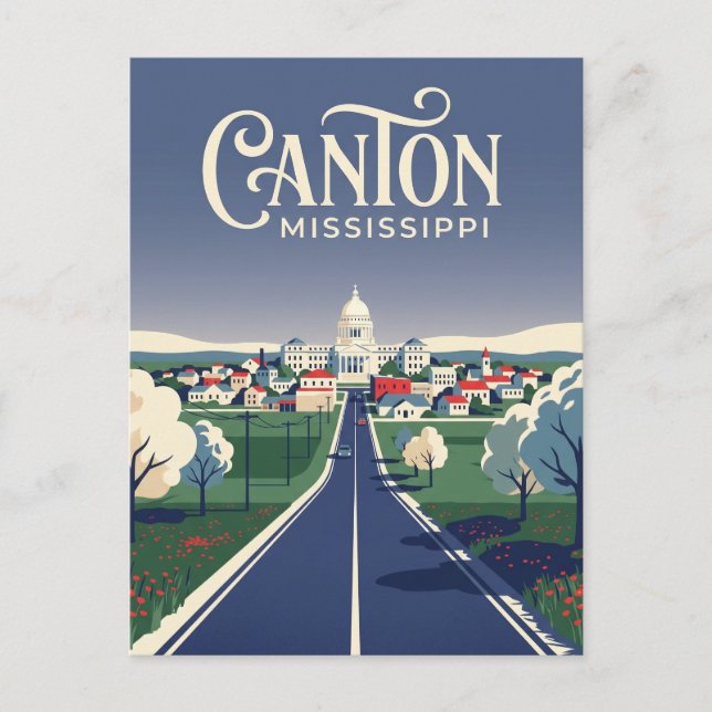 Canton Mississippi Vykort (Framsida)