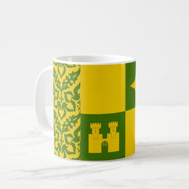 Canton of Castle North Befolkningsmärke Kaffe Mugg (Framsida vänster)