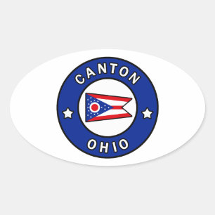 Canton Ohio Ovalt Klistermärke