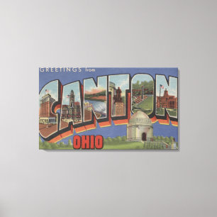 Canton OhioLarge brev ScenesCanton, OH Canvastryck