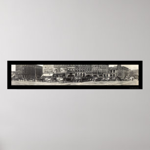 Cantonen OH avfyrar avdelnings-fotoet 1913 Poster