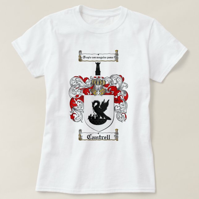 CANTRELL-FAMILJVAPENSKÖLD - CANTRELL-VAPENSKÖLD TEE SHIRT (Design framsida)
