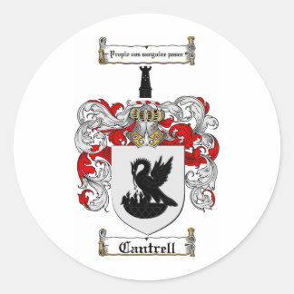 CANTRELL FAMILY CREST - CANTRELL JACKAR AV ARM RUNT KLISTERMÄRKE