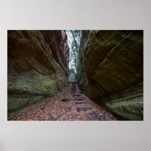 Cantwell Cliffs, Hocking Backe State Park, Ohio Poster