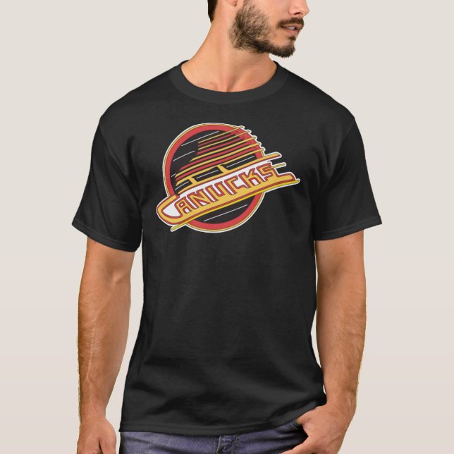canucks retro reverse hockey skate Classic T-Shirt (Framsida)