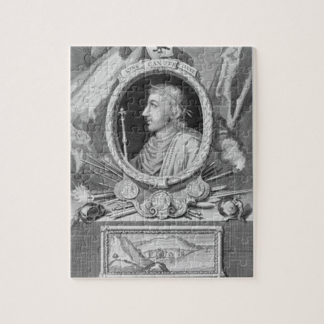 Canute den underbara kungen (d.1035) av England, Pussel (Vertikal)