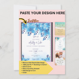 Canva bröllopsinbjudan och Spara datumet mall