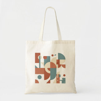 Canva Totebag Geometrisk Design Tygkasse