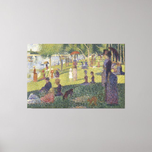 Canvas A Söndag Aftermidön La Grande Jatte (Framsida)
