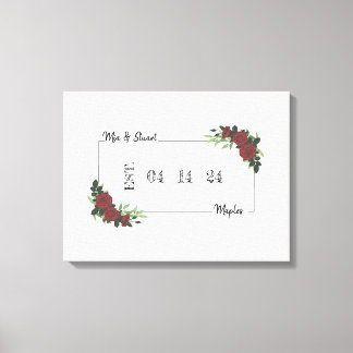 Canvas Alternative Bröllop Guest Bok CDM&S