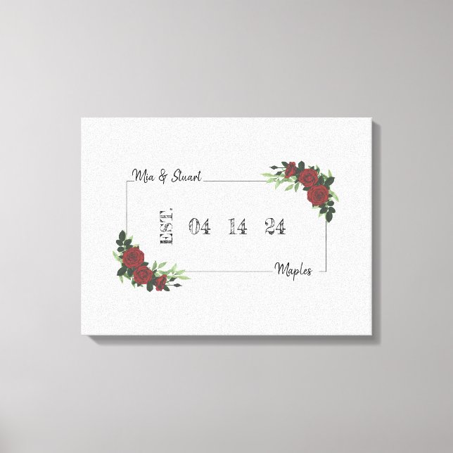 Canvas Alternative Bröllop Guest Bok CDM&S (Framsida)