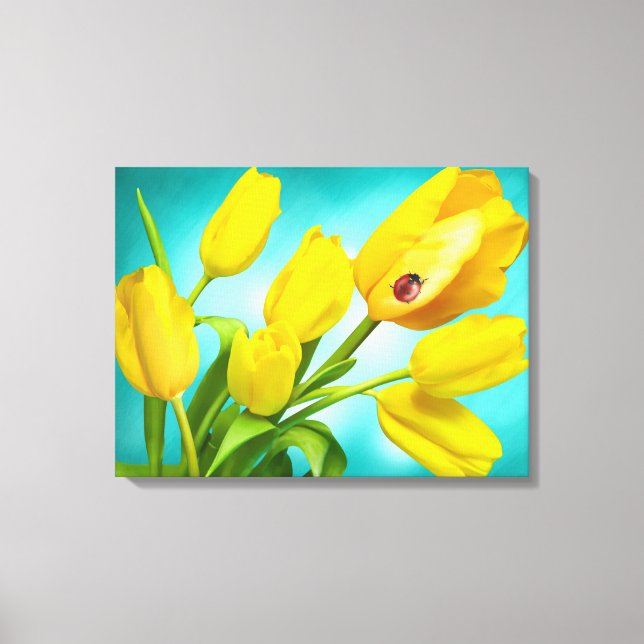 Canvas Art-Gult Tulips (Framsida)