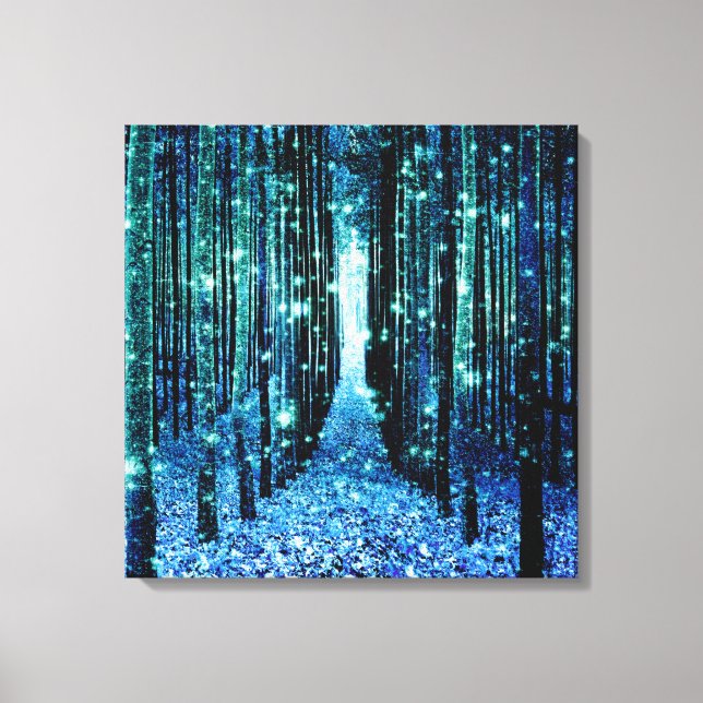 Canvas Art: Magic Forest Turcos Teal (Framsida)