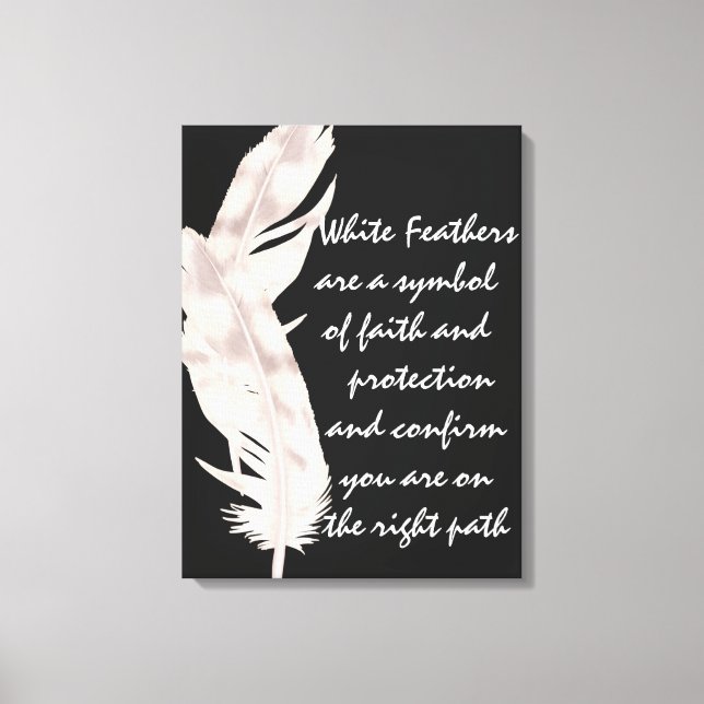 Canvas Art White Feathers (Framsida)