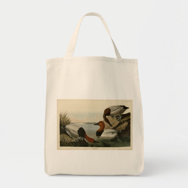 Canvas backade Anka från Audubon Birds of America Tygkasse (Framsidan)