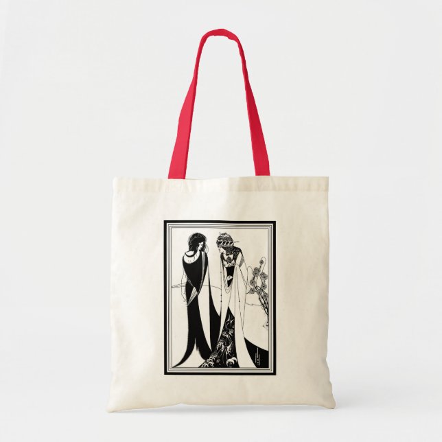 Canvas Bag: Aubrey Beardsley Art Illustration Tygkasse (Framsidan)