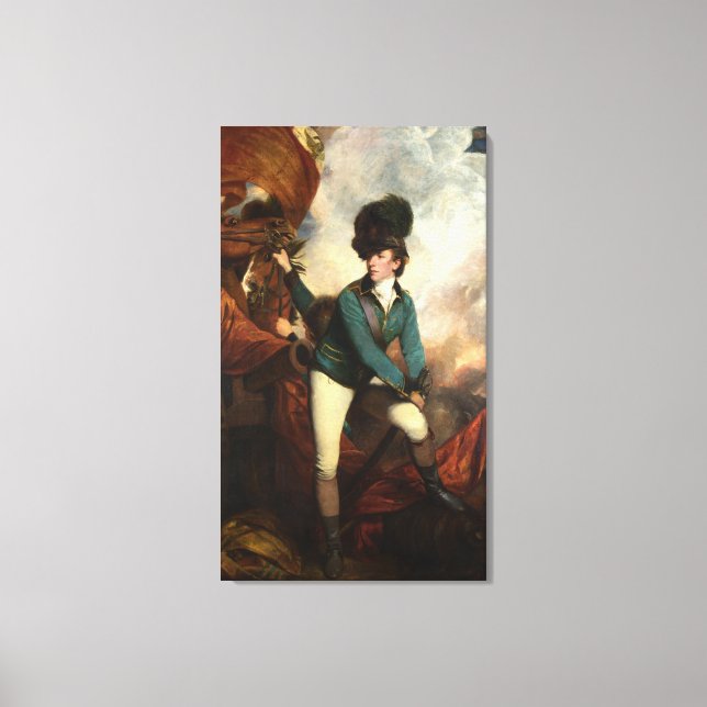 Canvas Banastre Tarleton av Joshua Reynolds (Framsida)
