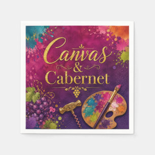 Canvas & Cabernet Paint and Sip servetter